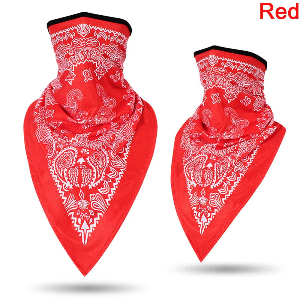 1PC Floral Print Multi-Function Scarf Neck Cover Face Mask Cycling Balaclava Bandana Scarf Cap Headwear Outdoor Sport Accessory