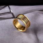 10MM Wide Trendy Stainless Steel Ring For Woman And Man
