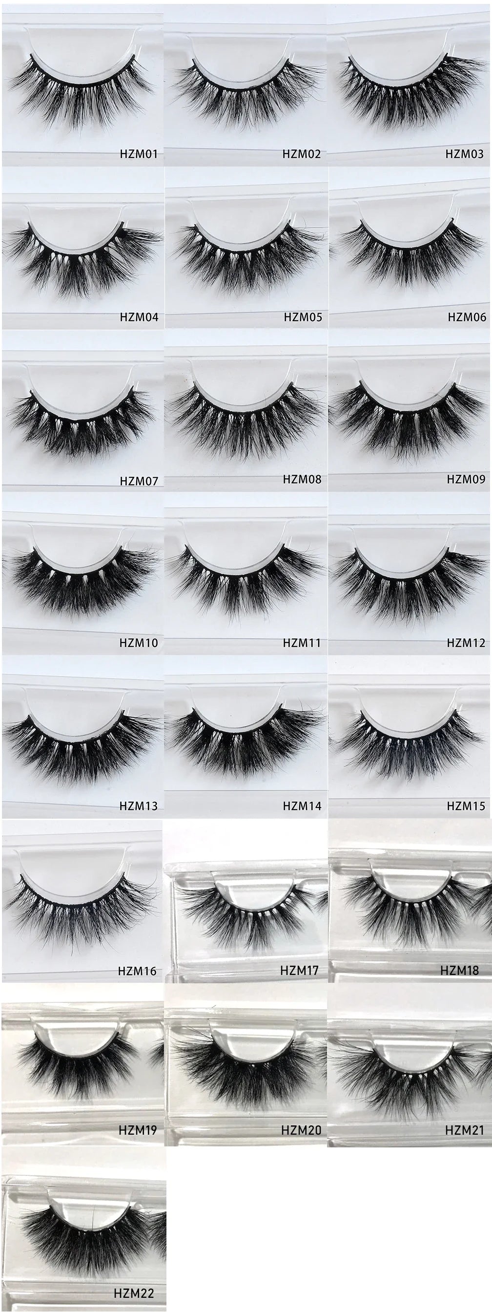 Dropshipping 15-18mm 3D Resuable Dramatic Wispy Mink Fake Eyelashes Makeup Strip False Lashes With Free Eyelash Packaging Boxes