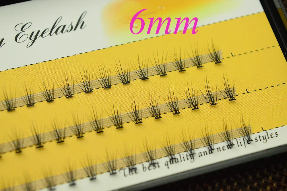 1 box 60 clusters 10/20D extension eyelashes, individual eyelashes, Natural Thick False Eyelashes, , Individual Eyelash Bunche