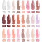 50ml Venalisa Soak off Thick Jelly Gel UV Construction Gel Builder Extend 24 Color Camouflage Milky White Nail Art Hard Nail Gel