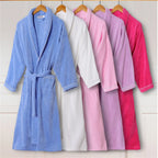 100% Cotton Toweling Terry Robe Lovers Soft Bath Robe Men And Women Nightrobe Sleepwear Male Casual Home Bathrobe Hotel Robe