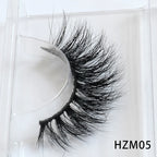 Dropshipping 15-18mm 3D Resuable Dramatic Wispy Mink Fake Eyelashes Makeup Strip False Lashes With Free Eyelash Packaging Boxes