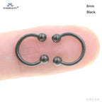 1Pc Moon Ball Smile Piercing Tooth, Labret Nose Ring, Conch Earrings, Nipple Genital Jewelry, Helix Tragus Piercing 1.2x6/8/10mm