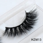Dropshipping 15-18mm 3D Resuable Dramatic Wispy Mink Fake Eyelashes Makeup Strip False Lashes With Free Eyelash Packaging Boxes