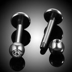 10Pcs/20Pcs/50Pcs G23 Titanium Labret Piercing Internal & External Design Lip Piercing Labret Stud Cartilage Helix Piercing