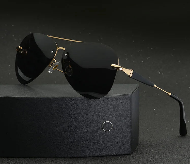 49784 Pilot Retro Polarized Light Luxury Sunglasses Men Women Fashion Shades Uv400 Vintage Glasses Men Sunglasses