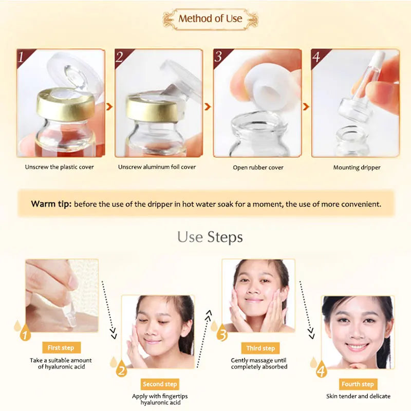 ARTISCARE Vitamin C Serum for Face Moisturizing 4Pcs Hyaluron Acid Facial Care Nourishing Essence SkinCare Products