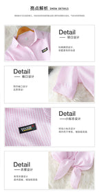 2023 Fashion Solid Color White Women Shirt Casual Blouses Autumn Half Sleeve Elegant Office Lady Tops 19870