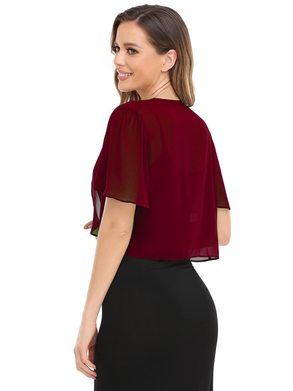 2022 Europe and the United States summer new chiffon short-sleeved cardigan top coat women