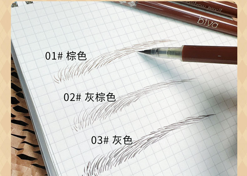 0.01mm Ultra Fine Liquid Eyebrow Pen Long Lasting Black Brown Waterproof Non-smudge Colorfast Natural Eye Brow Makeup Cosmetics