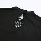 AltGoth Dark Punk Cyber T-shirt Women Gothic Streetwear Mesh Patchwork Long Sleeve O-neck Crop Tee Tops Harajuku Sexy Clothes