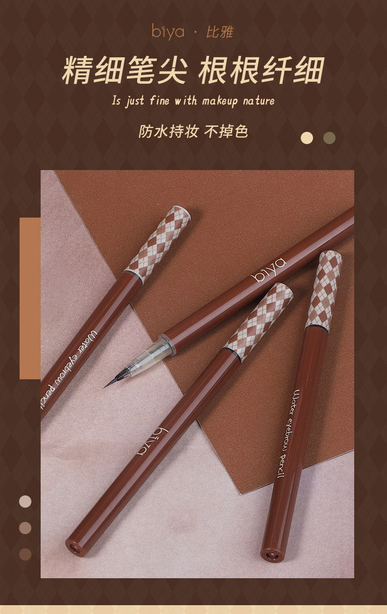 0.01mm Ultra Fine Liquid Eyebrow Pen Long Lasting Black Brown Waterproof Non-smudge Colorfast Natural Eye Brow Makeup Cosmetics
