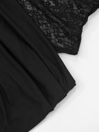 Elegant Lace Cut Out Maxi Dresses for Women 2025 Sexy Spaghetti Strap Patchwork Holidays Party Dress Summer Backless Long Dress