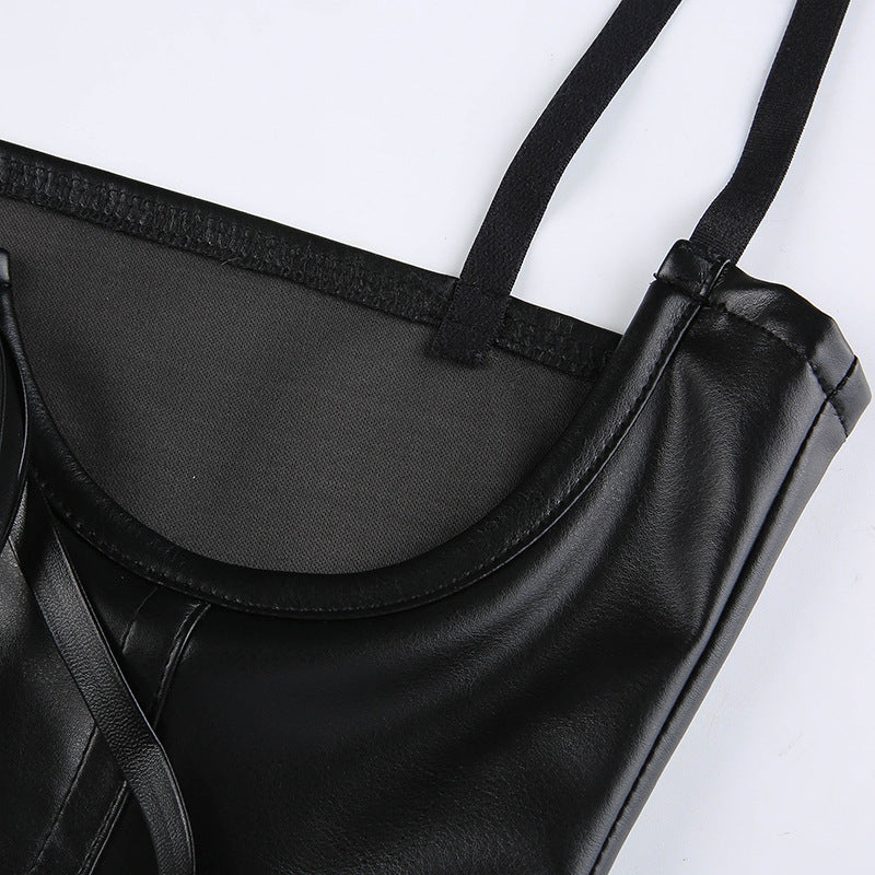 AltGoth Dark Casual Sexy Vest Women Animal Print Bodycon Slim Crop Tank Tops Gothic Punk Fashion Nightclub Corset Camisole Femme