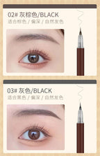 0.01mm Ultra Fine Liquid Eyebrow Pen Long Lasting Black Brown Waterproof Non-smudge Colorfast Natural Eye Brow Makeup Cosmetics