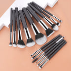 15 piece set of thread brush handle design makeup brush powder blusher contour brush eye shadow brush set professional makeup to
