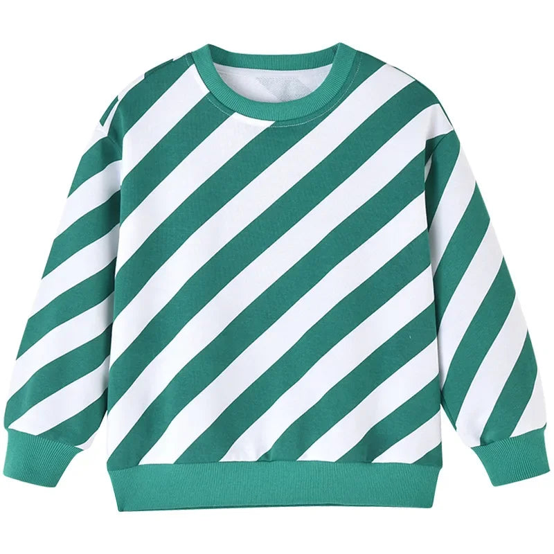 Children Sweatshirts 2024 Autumn Winter Shirts for Kids Long Sleeve Boys Pullover Girls T-shirts Teenager Outfits Baby Outerwear