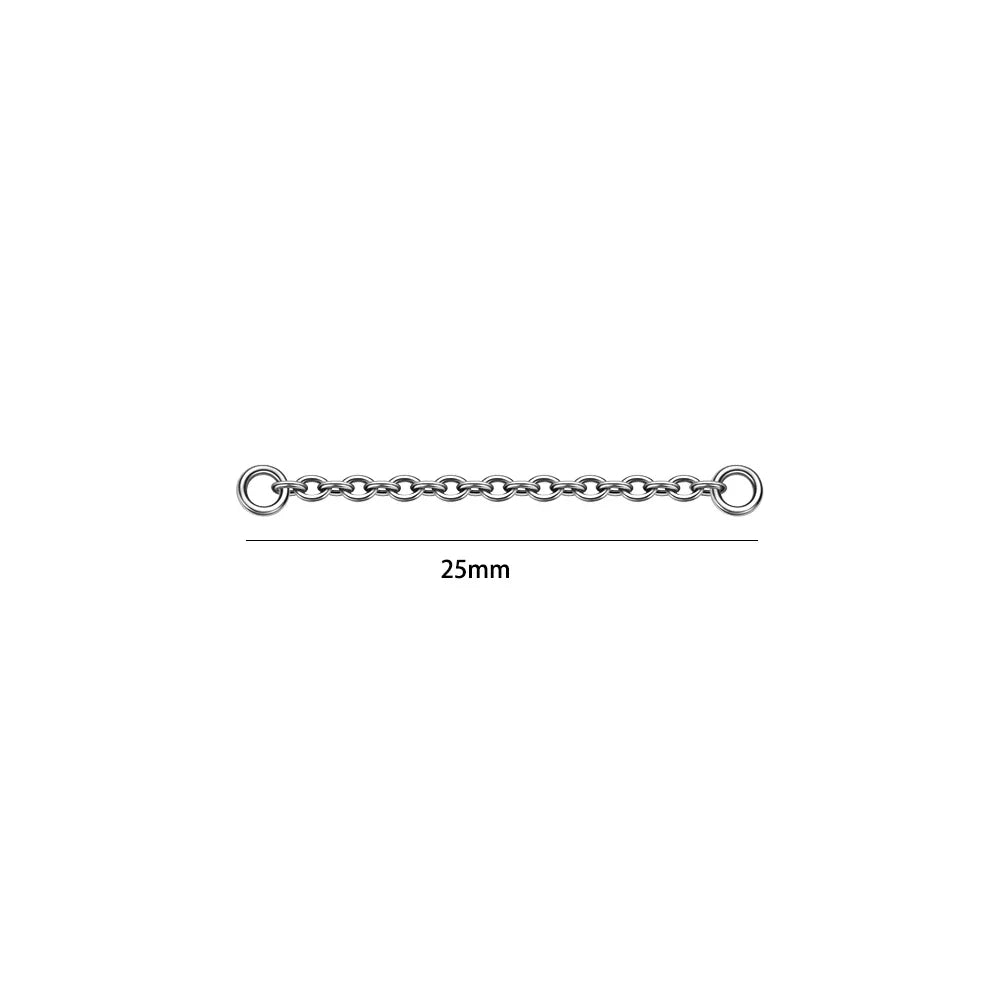 Dreamlee ASTM G23 Titanium Connector Chain For Nose Ring Hoop Clicker Cartilage Helix Body Piercing Jewelry Accessory