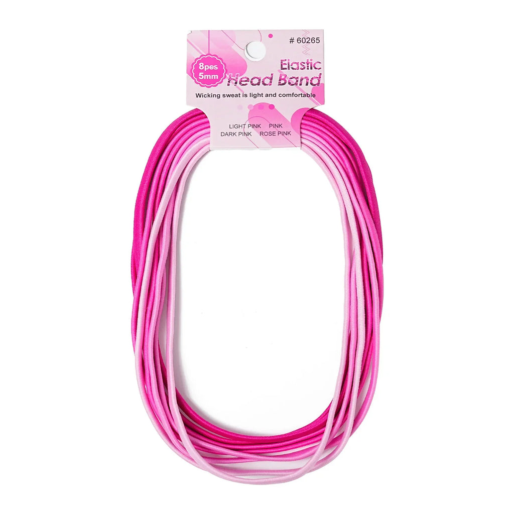 6/8PCS Unisex Sports Elastic Thin Headband Non-Slip Women Men Yoga Hair Bands Sweatband Football Running Biking Sports Hairband