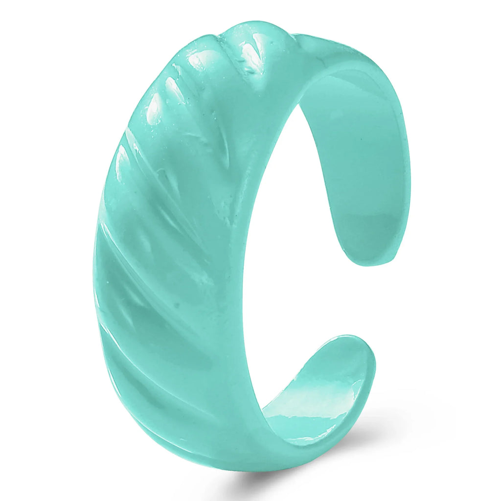 2022 Summer Colorful Ring Set Wholesale Fashion Geometric Chain Candy Color Irregular Opening Rings Women Party Finger Jewelry