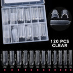 120Pcs Nail Forms For UV Gel Quick Building Extension Top Molds Dual Forms Acrylic Nail Art Tips Nails Accessories Tools