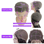 250% Density Short Bob Wig Human Hair 13x4 Lace Front Wigs Glueless Lace Frontal Wig Deep Wave Jerry Curly Wig For Black Women