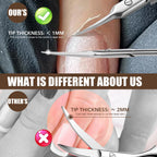 1/2/4Pcs Russian Cuticle Scissors Nipper Dead Skin Scissors Stainless Steel Manicure Pedicure Tools Nail Trimmer Clipper