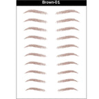 4D Hair-Like Eyebrow Stickers Waterproof Eyebrow Tattoo Water Transfer Eye Brow Enhancer Long Lasting Korean Cosmetics