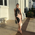 elegant Women's Formal Office Blazer Contrast White Cuff Single Breasted Lapel Jacket Loose Fit Casual Daily Streetwear Outfit