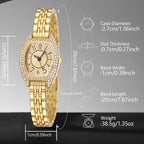 1PCS Women's Luxury Trendy Digital Scale Quartz Watch Suitable for Daily Clothing Matching as a Gift for Friends and Mothers