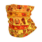 African Traditional Patterns Thin Wrap Scarf Bandana Neck Gaiter Face Cover Headband