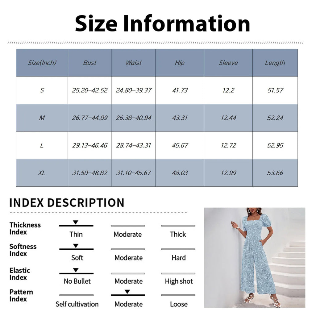 Bohemian Vacation Holiday Jumpsuit Women Pleated Wide Leg Rompers Chiffon Print Ethnic Playsuit Summer Casual Jumpsuits