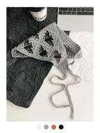 Halloween Costume Skeleton Ghost Bat Spider Web Personalized Knitted Crochet Headband Female Photo Photo Triangle Scarf Trendy