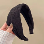 2025 Korea Elegant Chiffon Wide Hairbands Headband Women Girls Gift Scrunchie Hair Head Hoop Band Accessories Headdress Headwear