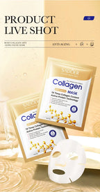 10pcs Anti-wrinkle Collagen Face Mask Moisturizing Anti-aging Repair Brightening skincare Face Sheet Mask Facial Masks Skin Care