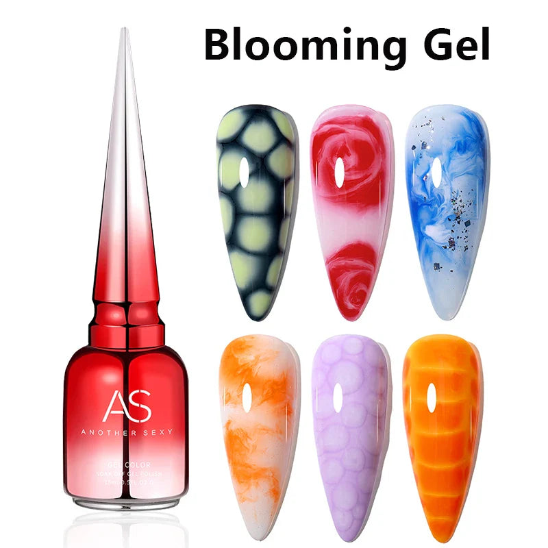 AS GEL Russian Matte Top Coat UV Gel Nail Polish 15ML Frosted Non Stick Powder Mat Top Coat No Wipe Semi Permanent Seal Gels