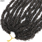 Butterfly Locs Crochet Hair 12 inch Handmade Butterfly Soft Locs Crochet Hair Extensions Synthetic Braiding Hair 12Strands/pack