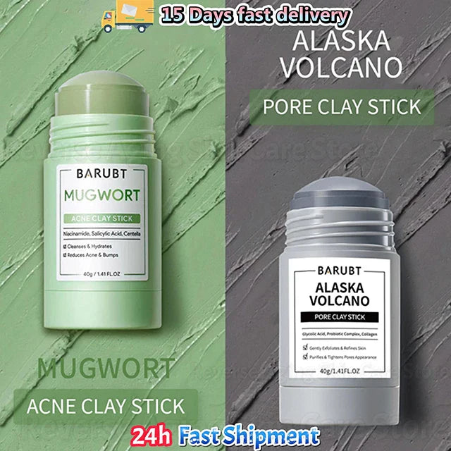 Alaska Volcano Mask Mugwort Cleansing Mask Stick Shrink Pores Acne Deep Blackhead Remover Facial Cleansing Moisturizing Mask 40g