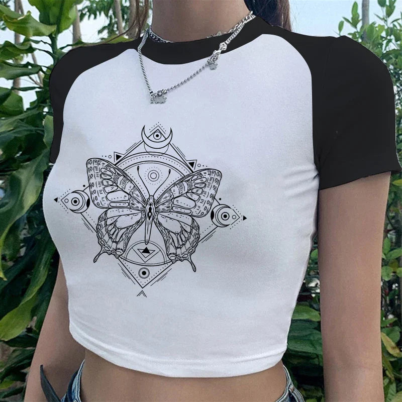 2023 Sexy T Shirts Future Milf Star Fashion Women Crop Top Harajuku Streetwear Outfits Summer Sexy Party Femme Y2k Women Clothes