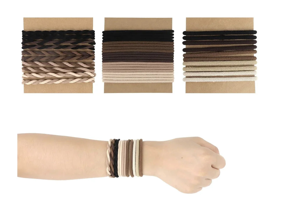 30PCS Boho Hair Ties for Women Elastic Hair Tie Bracelet Fashion Hair Bands No Damage Hair Ties Ponytail Holder for Thin Thick H