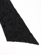 Halloween Plus Size Women's Gothic Lace Flare Sleeve A-Line Midi Dress Ladies Asymmetrical Hem Punk Party Costplay Dress 1XL-6XL