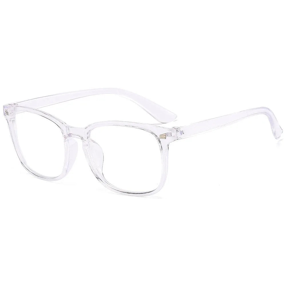 3pcs Lightweight PC Frames Minimalist Square Clear Lens Glasses - Blue Light Blocking, Full Frame, for Everyday & Casual Wear