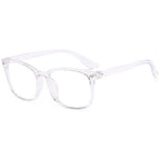 3pcs Lightweight PC Frames Minimalist Square Clear Lens Glasses - Blue Light Blocking, Full Frame, for Everyday & Casual Wear