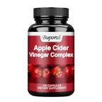 Apple Cider Vinegar - Improves Digestion, Appetite Suppression,Weight Management, Relieves Bloating - 120 Capsules