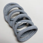 6PCS Women Glitter Hair Scrunchies Girls Elastic Hair Rubber Bands Hair Holder/Gum Hair Accessories Ponytail Hair Holders