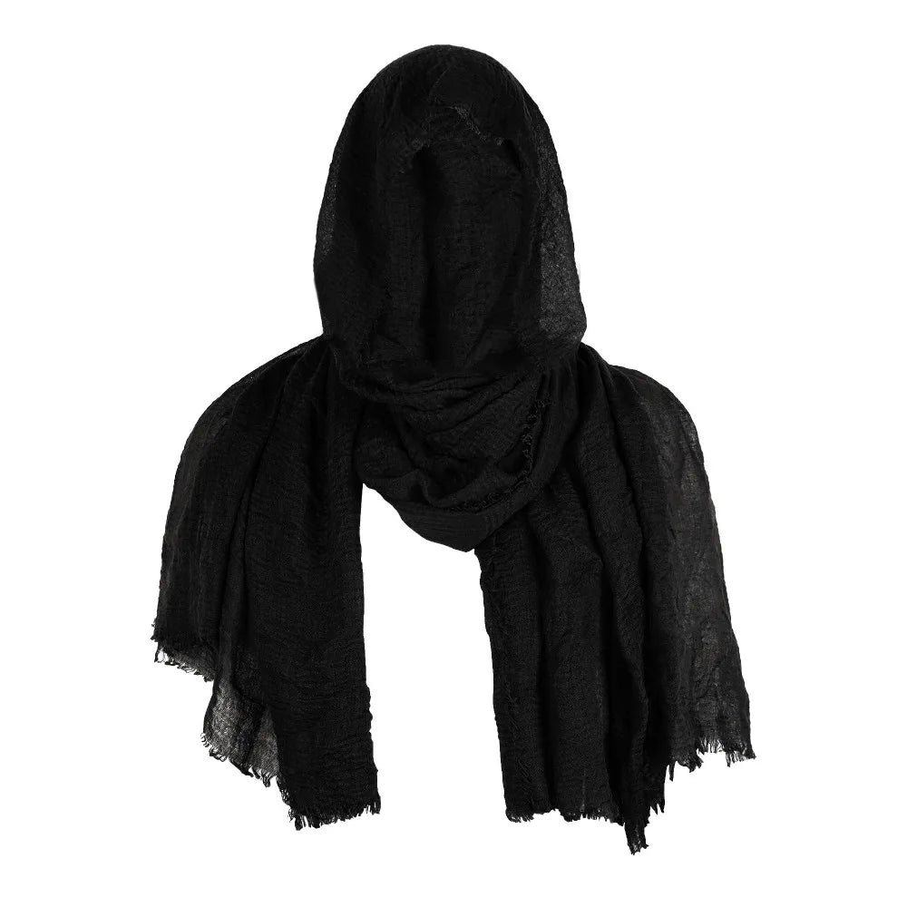 Cosplay Men's Medieval Pirate Retro Hood Scarf Black/Brown Wrap Cloak Vintage Halloween Masquerade Costume Shoulder Cowl