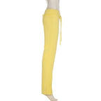 BIIKPIIK Drawstring Hooded Hoodie Suits Autumn Winter Solid Zipper Women Casual Pants Set Street Sporty Sweatshirt Two Piece Set