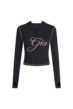 25 Summer New Shoulder Letter Printed Bright Thread Design Slimming Hooded Zipper Short Coat Shorts Set for Women