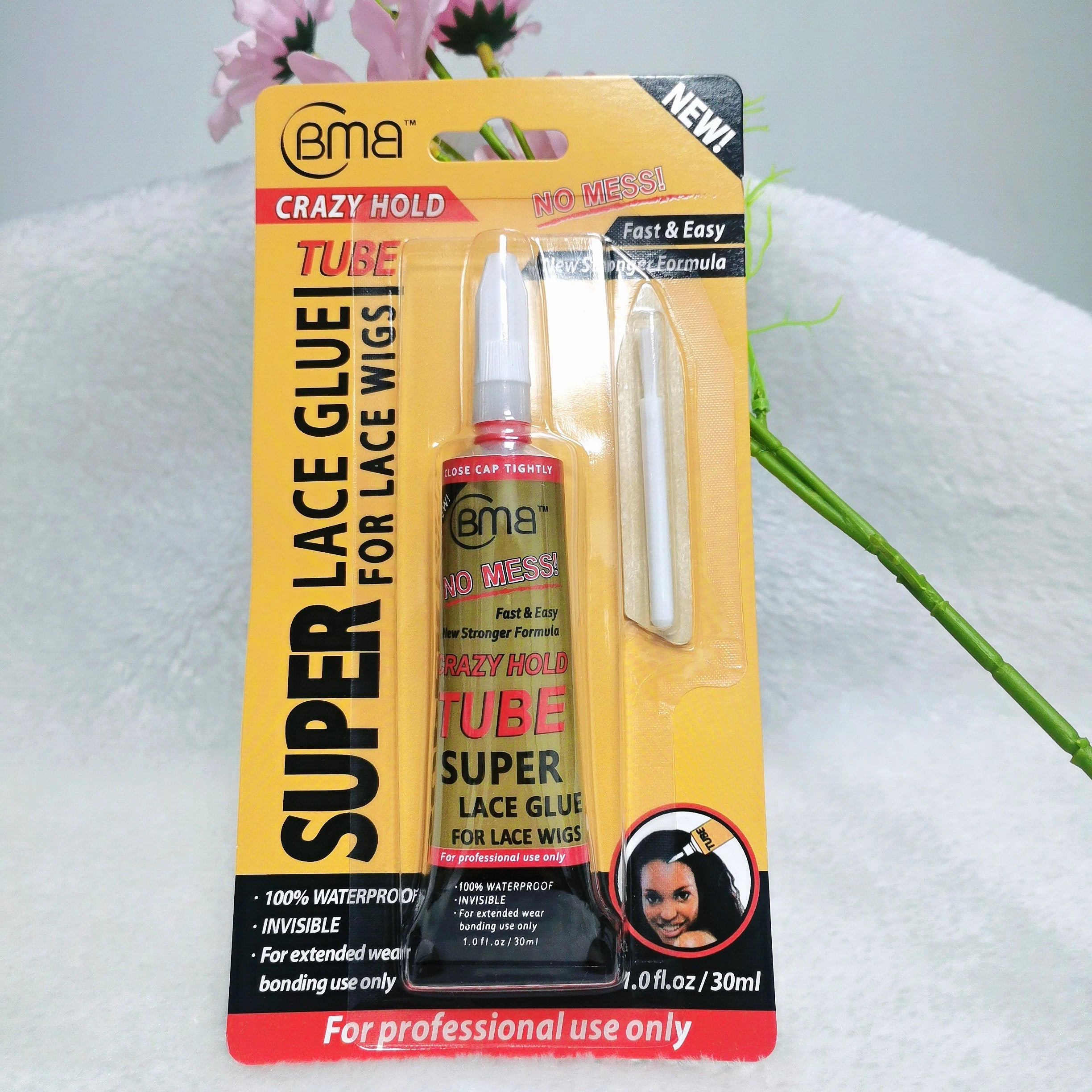 BMB Crazy Hold TUBE Super Lace Glue For Lace Wigs Waterproof Invisible Bonding Glue Replacement Adhesive Strong Hold Hair Glue